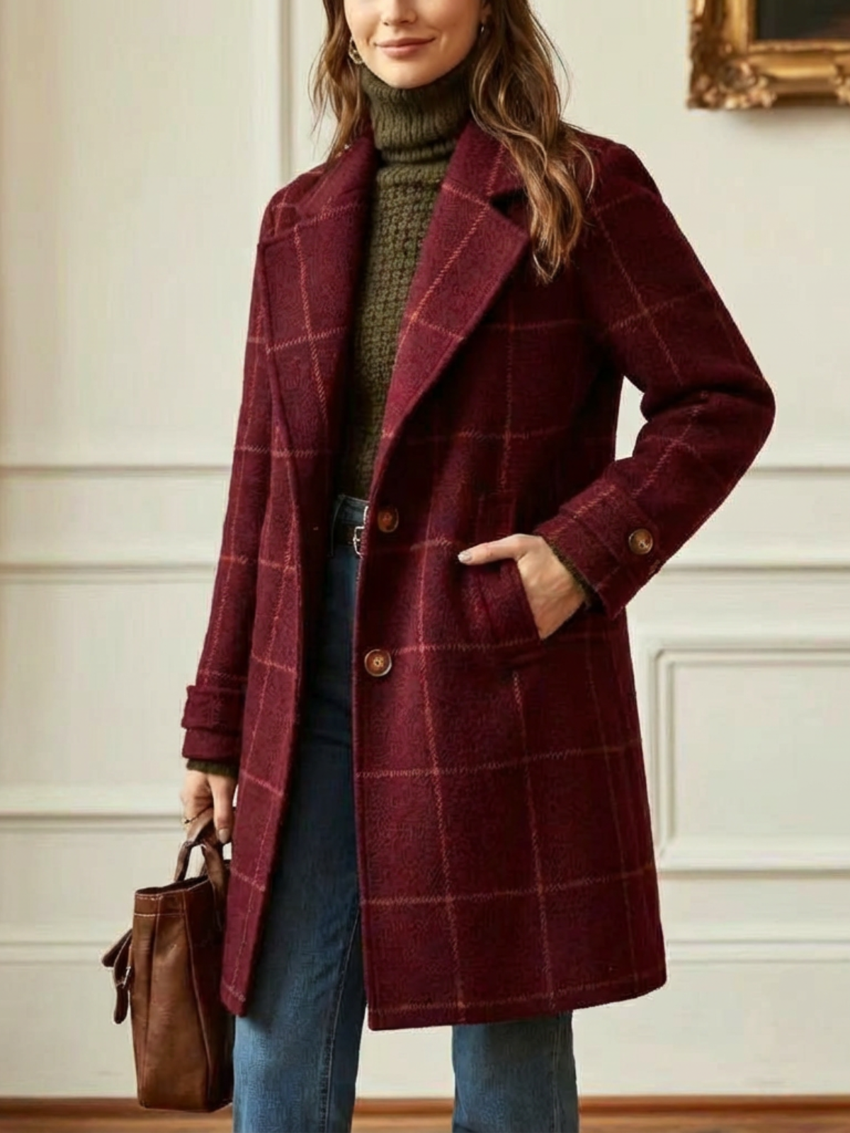 Burgundy / S