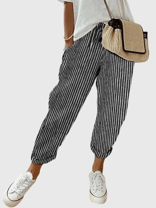 Black (Striped) / L (12-14)