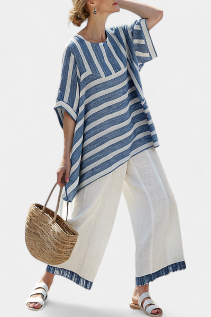 Blue Striped / 3XL