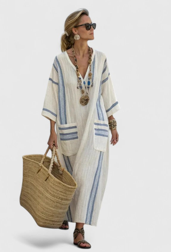 Beige Light Blue / 3XL